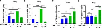 Targeting AKT-Dependent Regulation of Antioxidant Defense Sensitizes AKT-E17K Expressing Cancer Cells to Ionizing Radiation